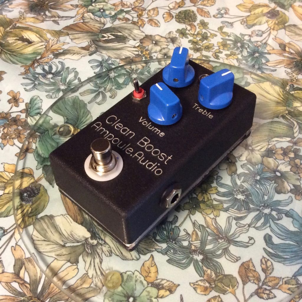 Clean FET boost pedal with EQ. Based on the Boss FA1. Ampoule Audio